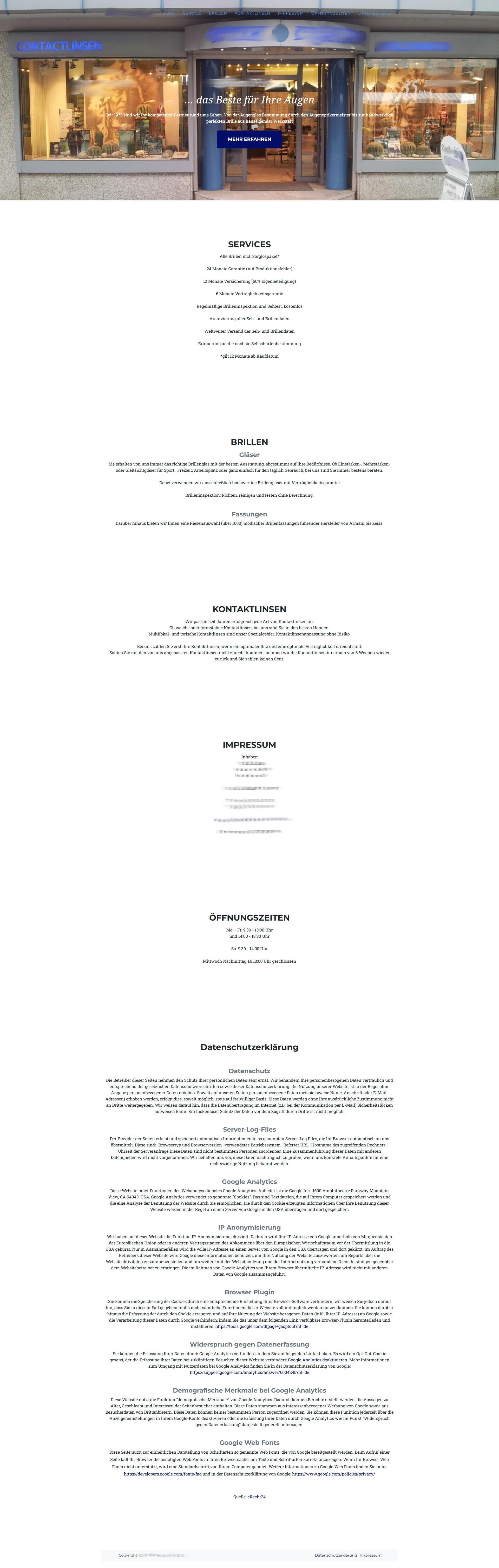 Alte Webseite