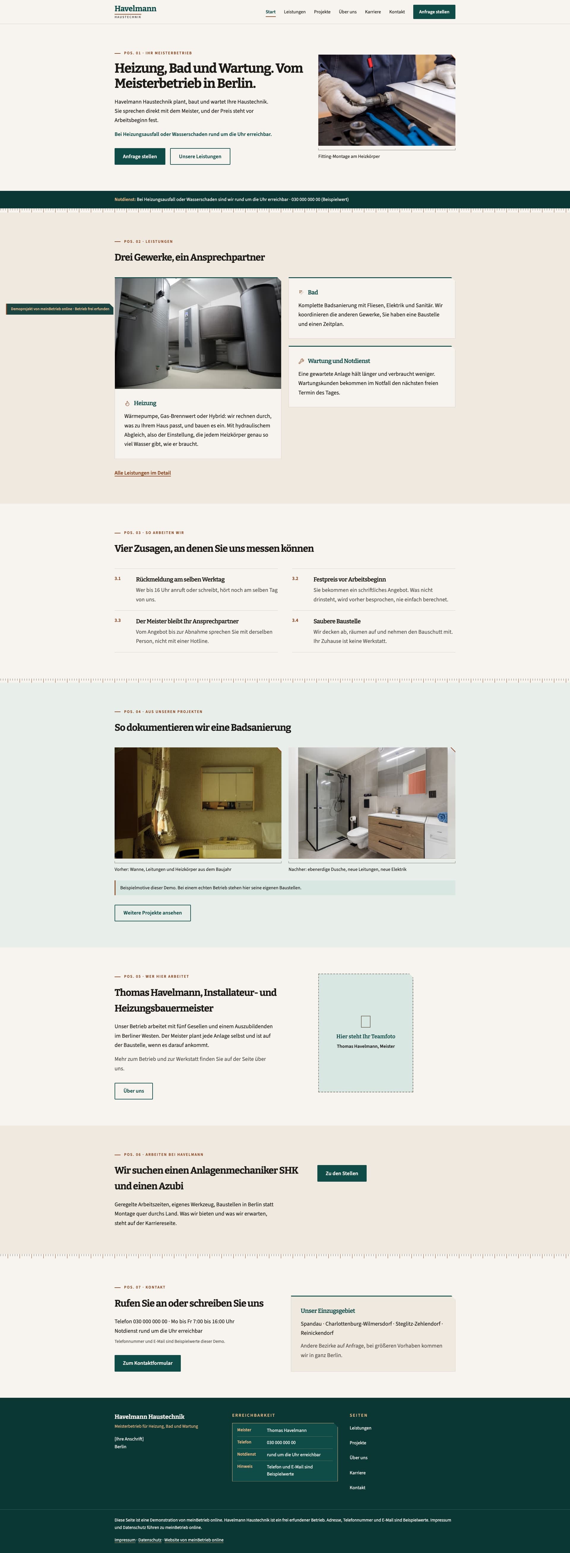 Neue Website von Havelmann Haustechnik